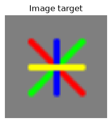 Colored lines target